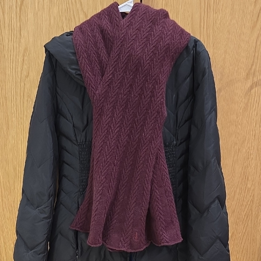 Lauren Ralph Lauren Deep Wine Knit Scarf